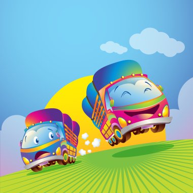 Şirin kamyon çalışan