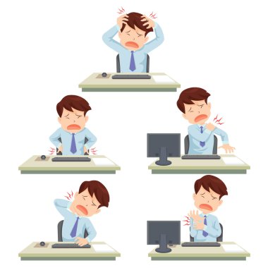office syndrome clipart