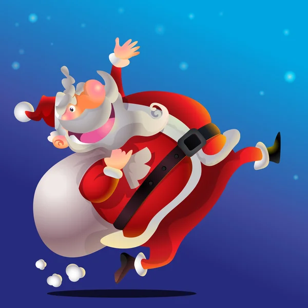 Vector de dibujos animados lindo Santa Claus — Archivo Imágenes Vectoriales