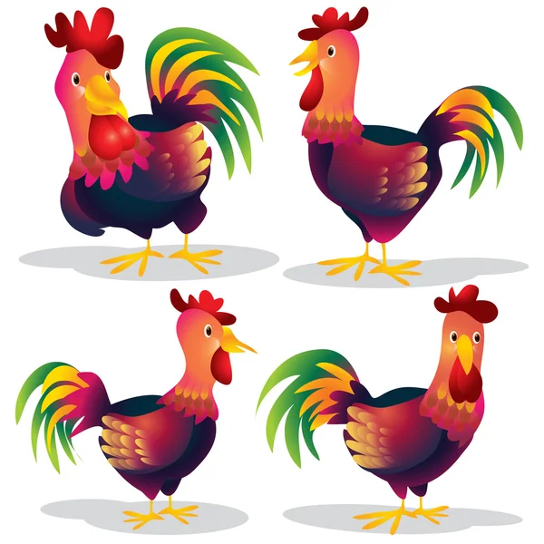 Cute chicken cartoon — Stock Vector