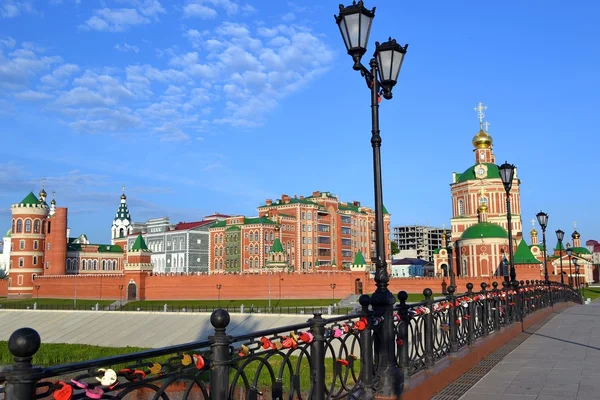 Veduta del Cremlino della città a Yoshkar-Ola — Foto Stock