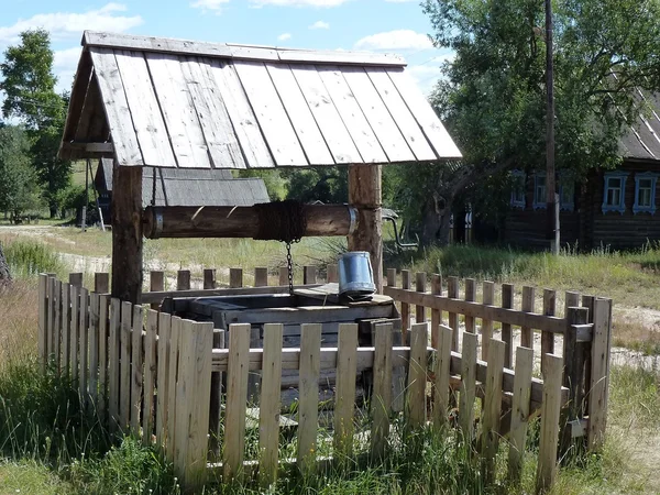 A new well in the village of Alexandrovo (Mari El) — Stock Photo, Image