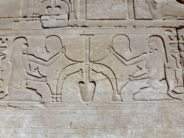 Karnak Tapınağı duvar eski Mısırlılar