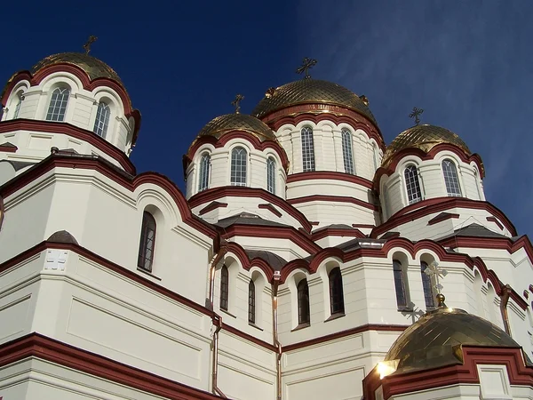 Igreja de St. Panteleimon do mosteiro novo de Athos — Fotografia de Stock