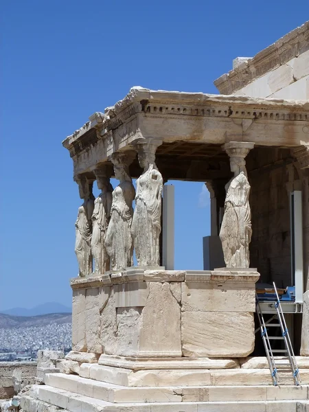 The portico of the caryatids — Stock Photo, Image