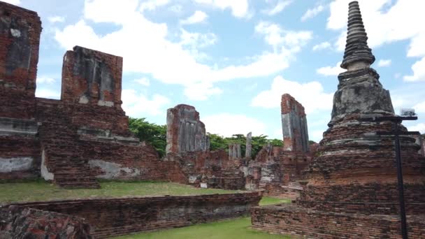Città storica di Ayutthaya Thailandia — Video Stock