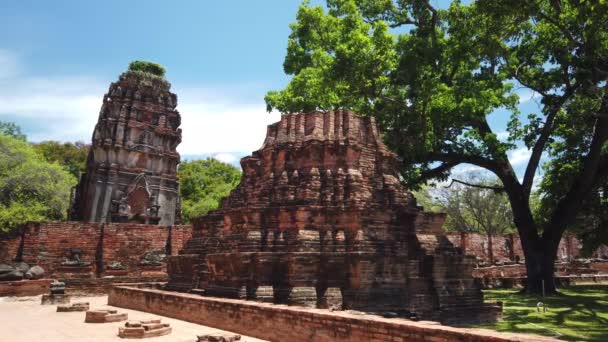 Ciudad histórica de Ayutthaya Tailandia — Vídeos de Stock