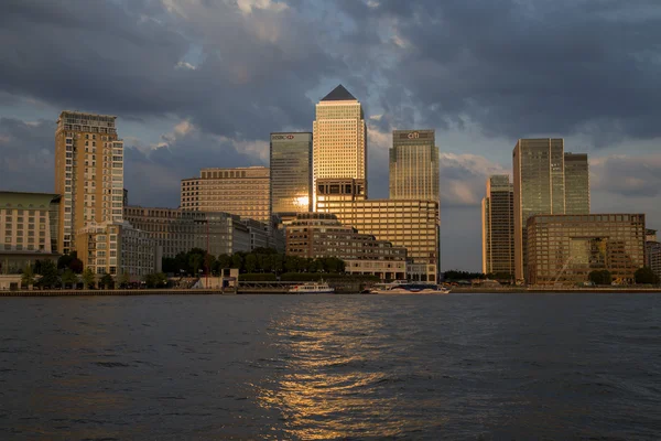 Canary wharf finans bölgesi — Stok fotoğraf