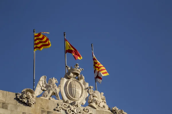 Banderas catalanas — Foto de Stock