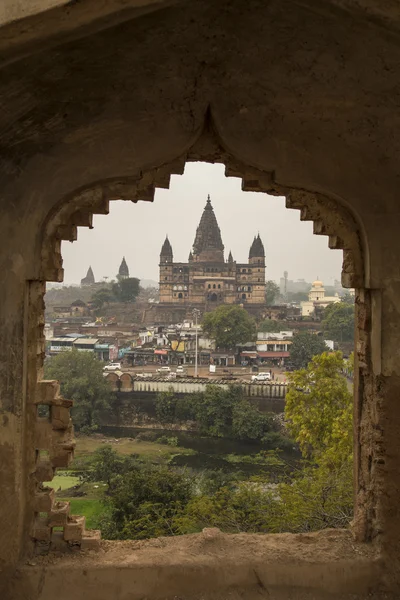 Вид на храм Чатурбхурдж, Орча — стоковое фото