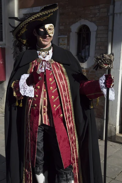 Traje de Carnivale veneziano — Fotografia de Stock