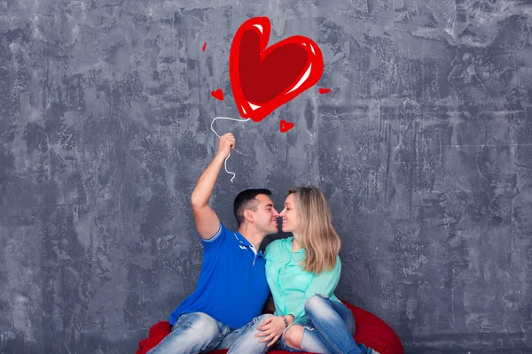 Lovers on Valentine's Day — Stock Photo, Image