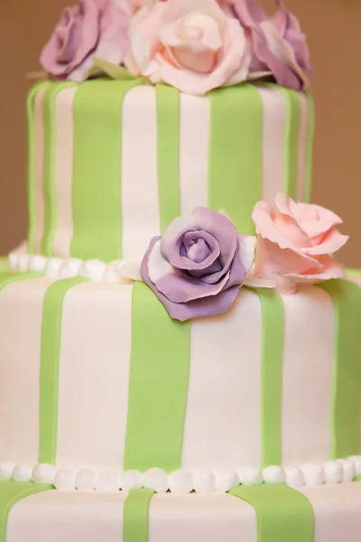 Zöld esküvői torta — Stock Fotó