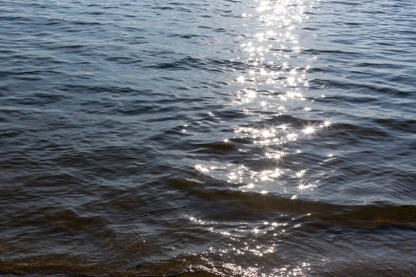 Sun Glare Lake Water — Stock Photo, Image