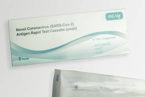 Vienna Austria 2021 Coronavirus Covid19 Sars Cov Antigen Rapid Test — 스톡 사진