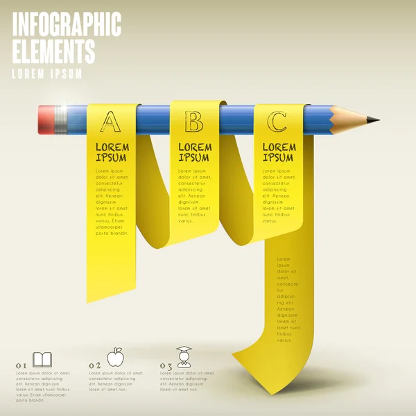 Eğitim Infographic şablon tasarımı 
