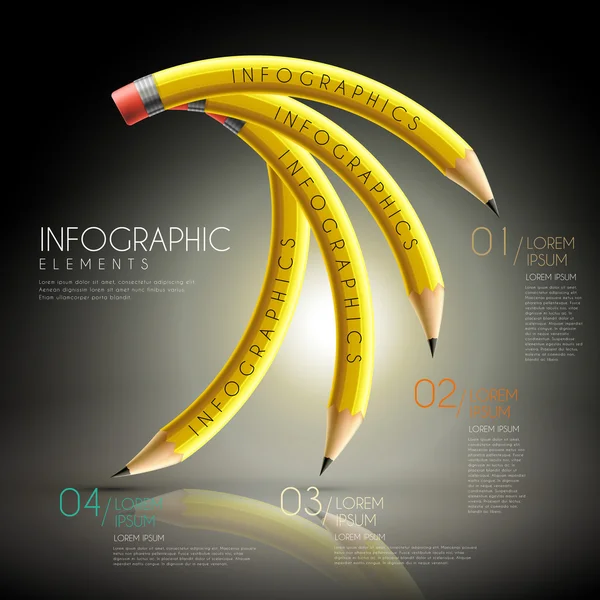 Infografik Bildung — Stockvektor