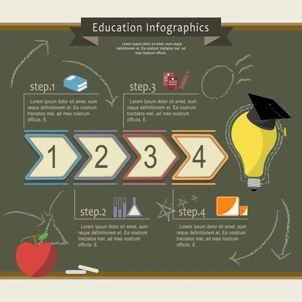 教育信息图表模板设计 — 图库矢量图片