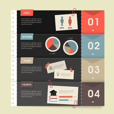 Eğitim Infographic şablonu