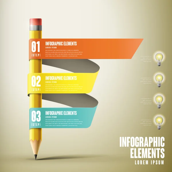 Modèle d'infographie de l'éducation — Image vectorielle