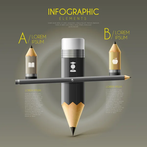 Infografik Bildung — Stockvektor
