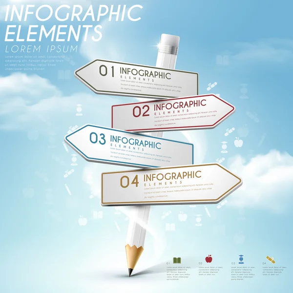 Education infographic template — Stock Vector