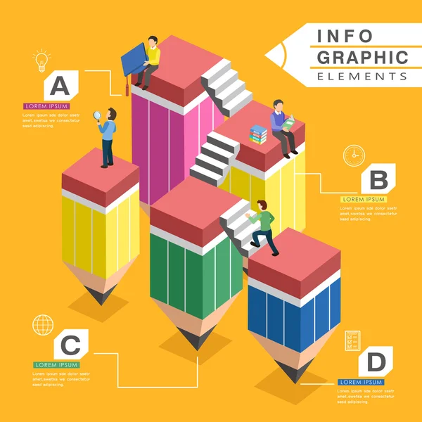 Infografik Bildung — Stockvektor