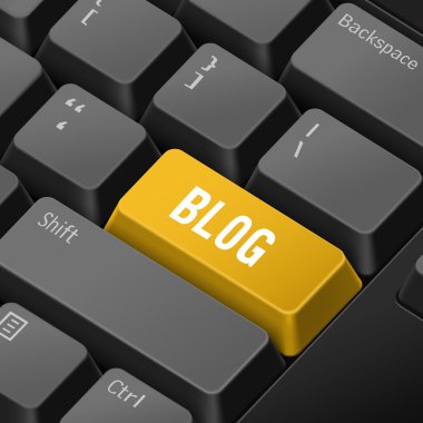 Blog kavramı ile 3d bilgisayar klavye