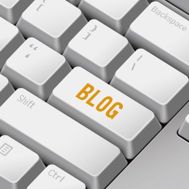 Blog kavramı ile 3d bilgisayar klavye