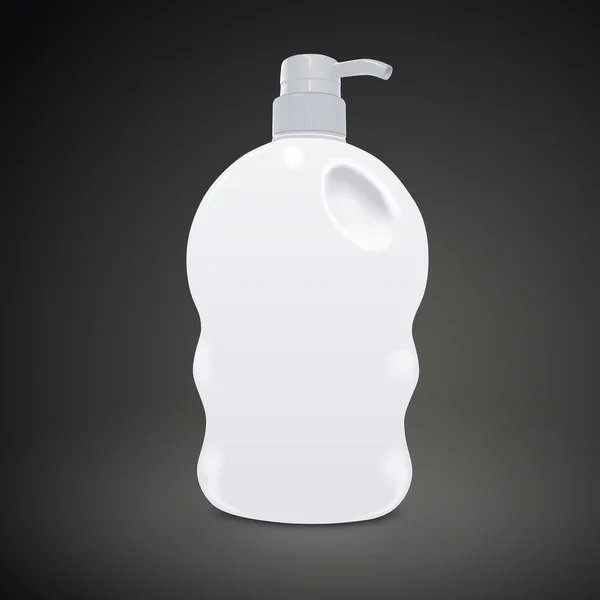 Tusoló gél műanyag palack — Stock Vector