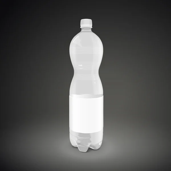 Botella de bebida de plástico — Vector de stock
