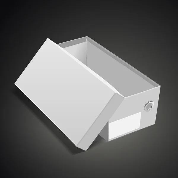 空白のシューズ ボックス — ストックベクタ