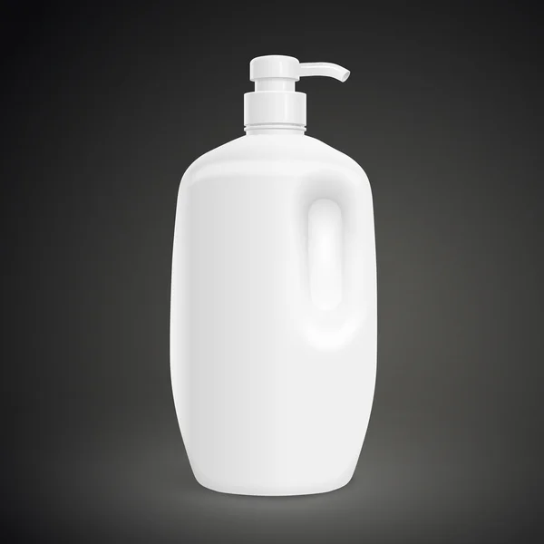 Botella de cuidado del cuerpo en blanco — Vector de stock
