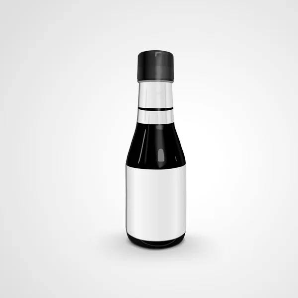 空白の醤油ボトル — ストックベクタ