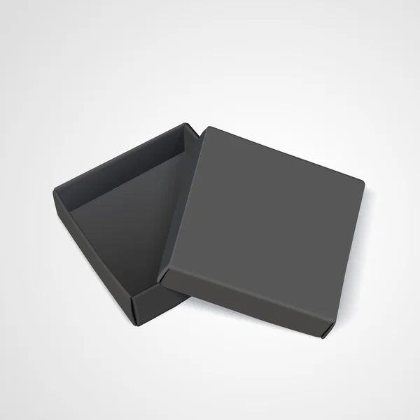 Abrir vacío caja en blanco — Vector de stock