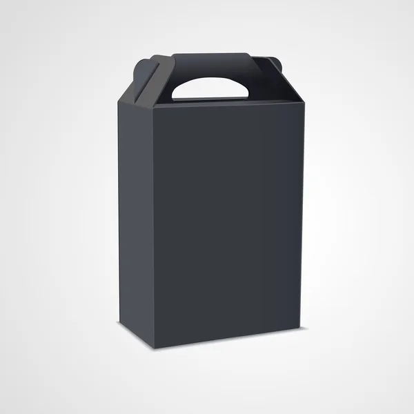 Leere Verpackungsbox mit Griff — Stockvektor
