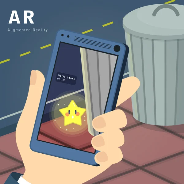 Jogo de Augmented Reality —  Vetores de Stock