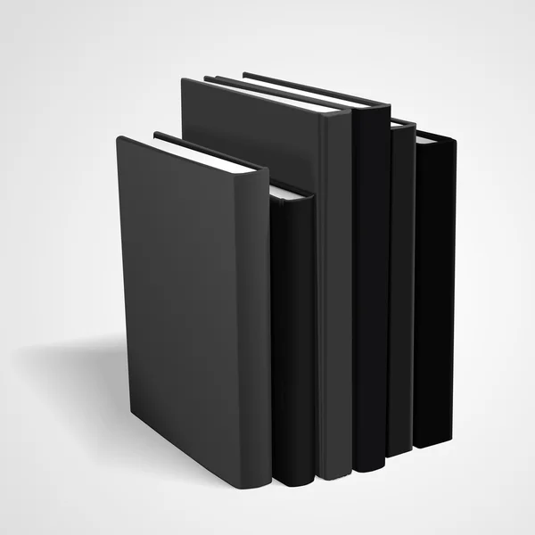 Libros de tapa dura en blanco — Vector de stock
