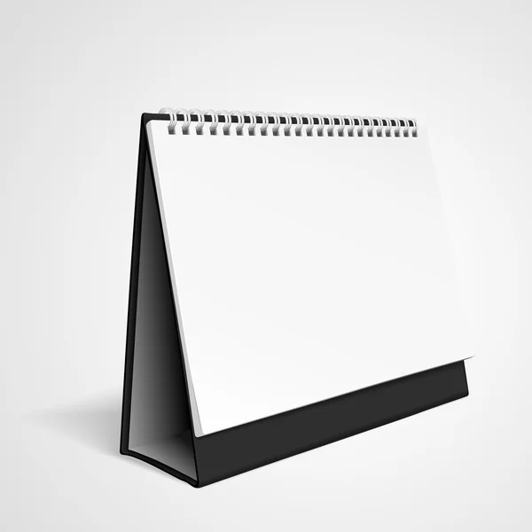 Blanco Bureaublad kalender — Stockvector