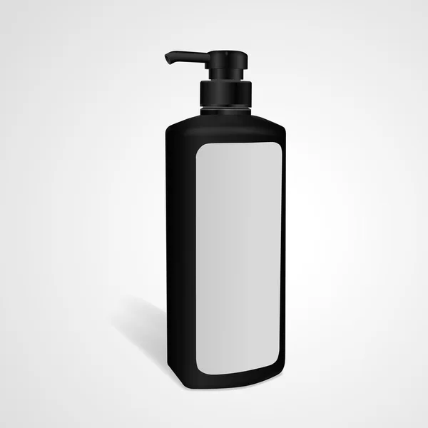 Shampoo bottle with blank label — Stock Vector