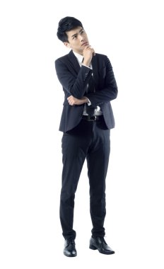 düşünceli genç işadamı