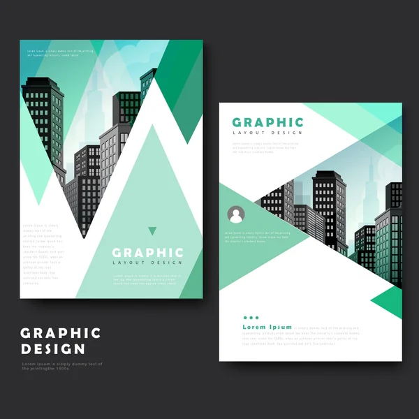 Design de brochure moderne — Image vectorielle