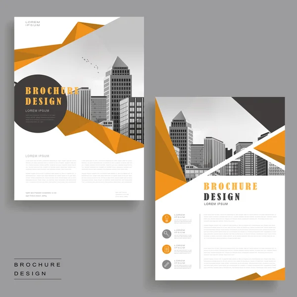 Design de brochura de simplicidade — Vetor de Stock