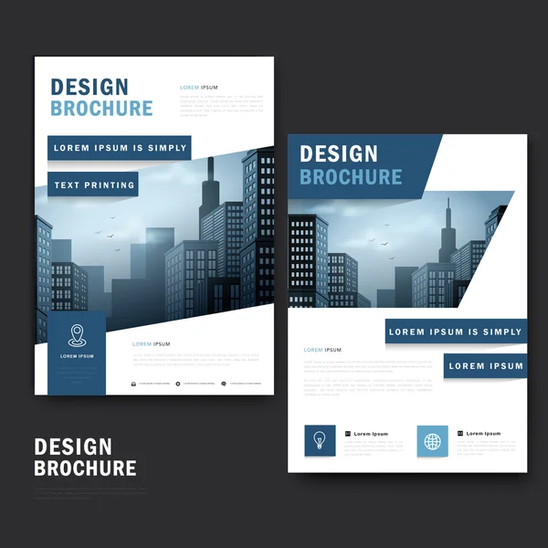 Modèle de brochure tendance — Image vectorielle