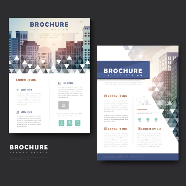 Modern brochure template — Stock Vector