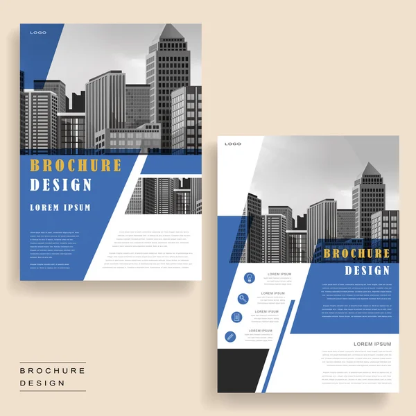 Design de brochura moderna — Vetor de Stock