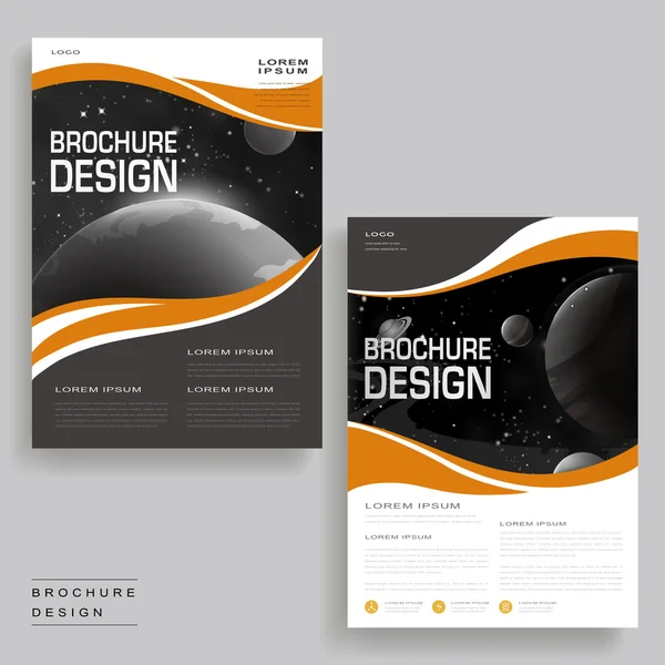 Design de brochura na moda — Vetor de Stock