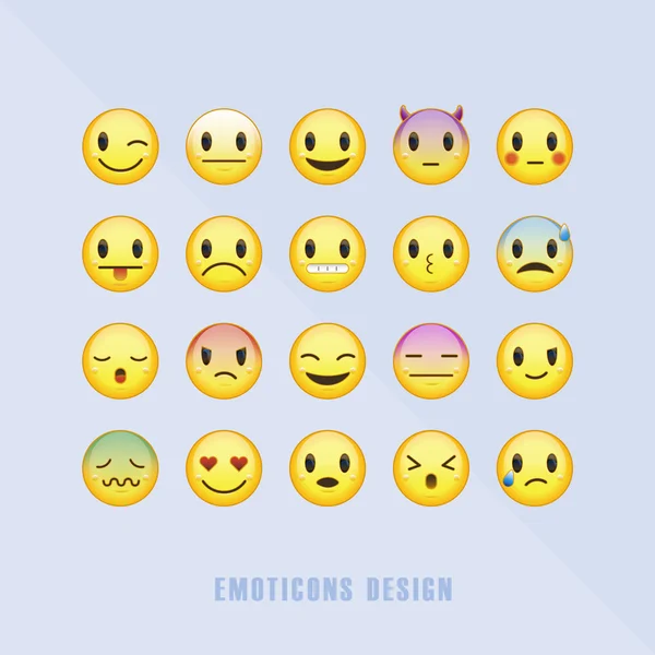 Classic emoticons set — Stock Vector