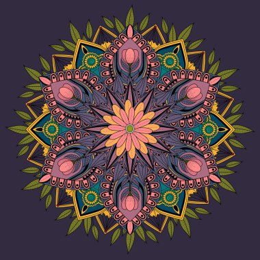 Dekoratif Mandala süsleme