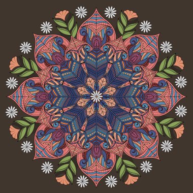 Dekoratif Mandala süsleme